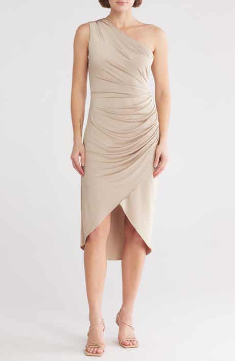 One-Shoulder Ruched Dress