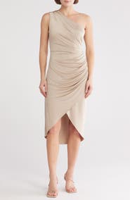Julia Jordan One-Shoulder Ruched Dress