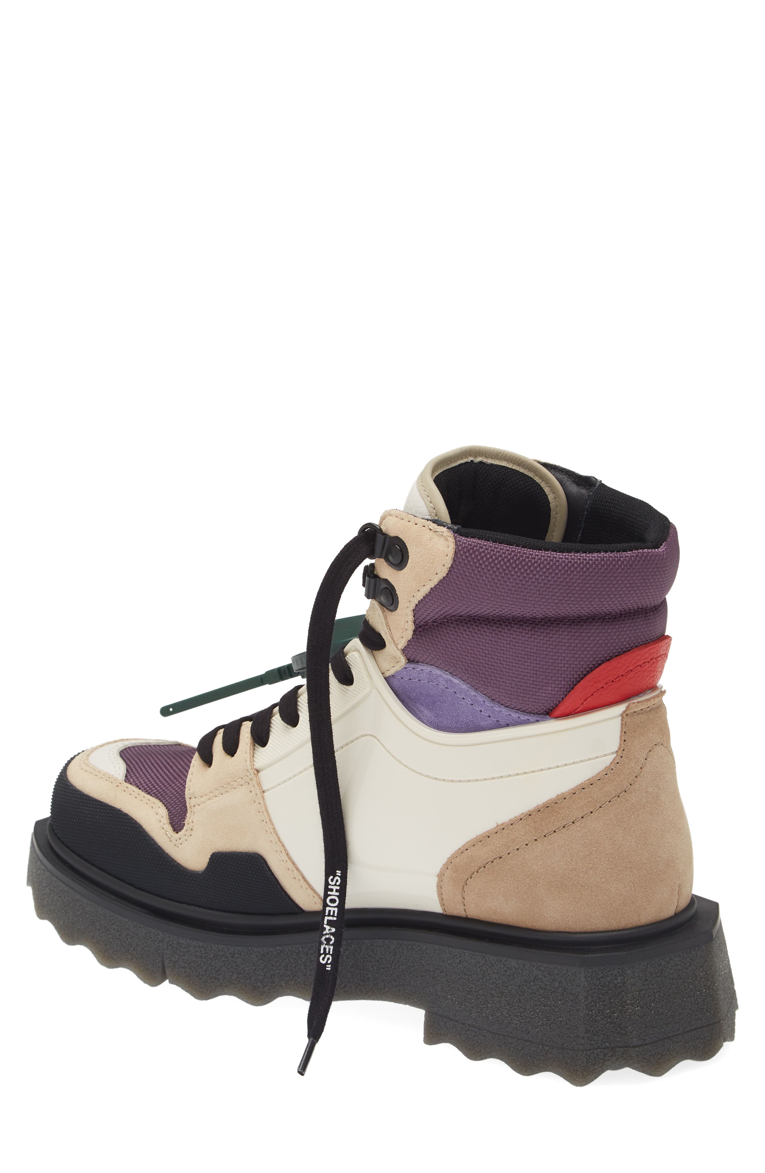 Off-White Sponge Sole Hiking Boot, Alternate, color, 