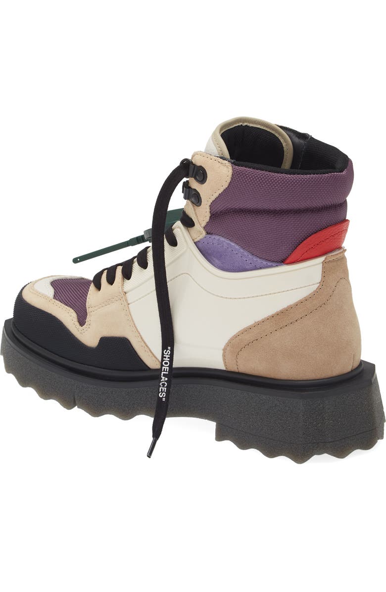 Off-White Sponge Sole Hiking Boot, Alternate, color,
