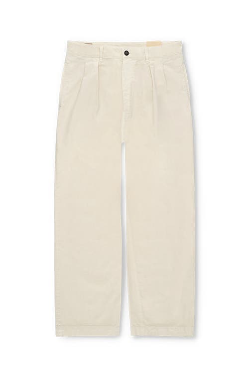 Fortela Newyork Cotton Pleated Trousers In Gray