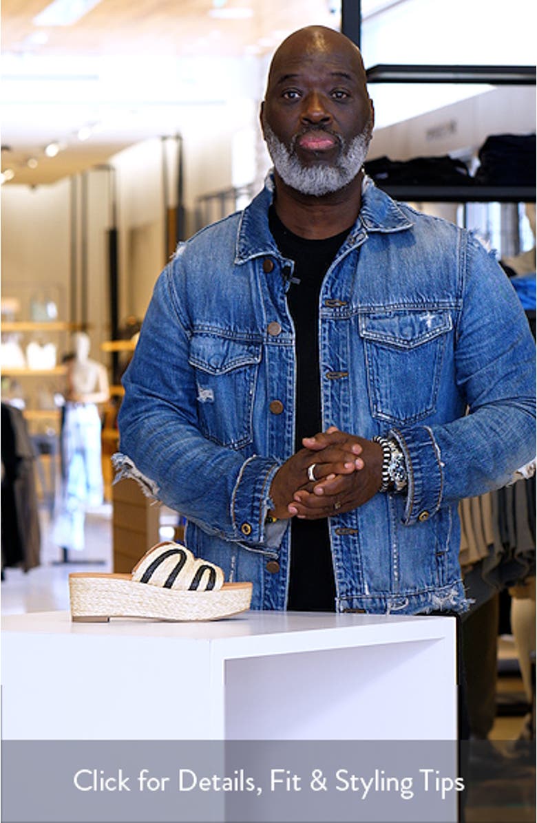 Serene Espadrille Platform Wedge Slide Sandal, sales video thumbnail