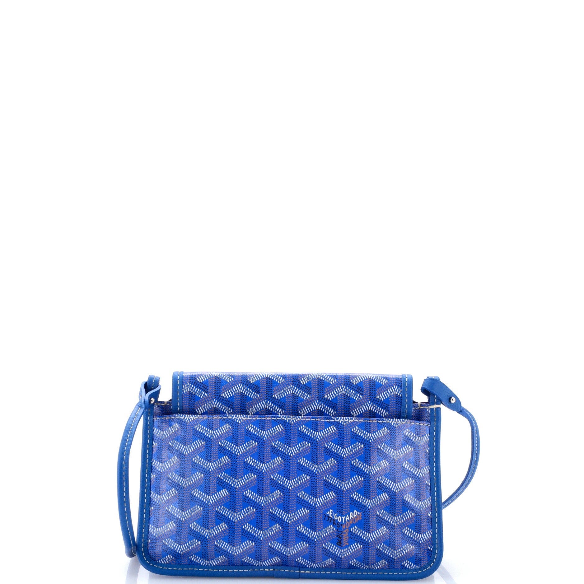 Plumet Clutch Wallet Printed Coated Canvas, Alternate, color, Blue