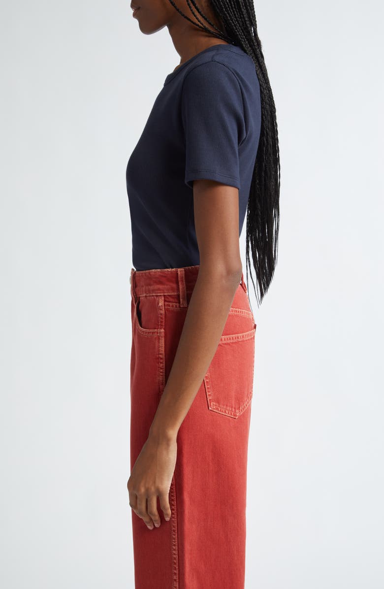 Veronica Beard Pruitt Cotton T-Shirt, Alternate, color, 