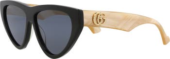 58mm Cat Eye Sunglasses