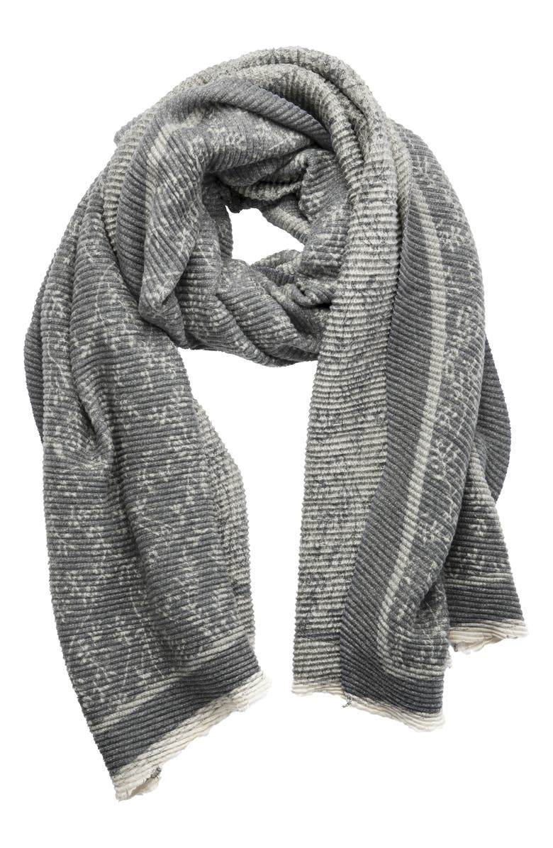 SAACHI Floral Crinkle Scarf, Alternate, color, 