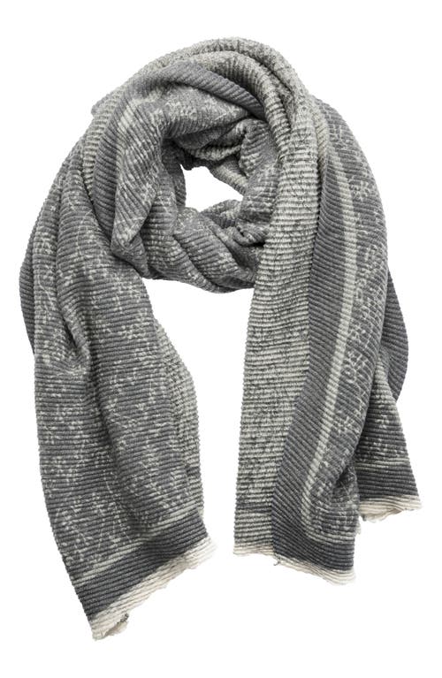 Saachi Crinkled Scarf In Charcoal