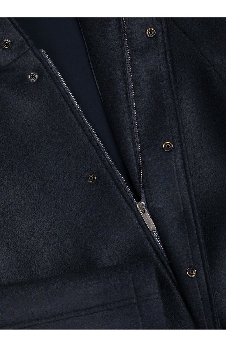 COLMAR Spacer Knit Hooded Coat, Alternate, color, Navy Blue