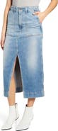 AG The Lana Denim Midi Skirt