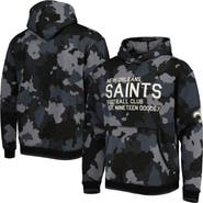 THE WILD COLLECTIVE Men's The Wild Collective Black New Orleans Saints Camo Pullover Hoodie