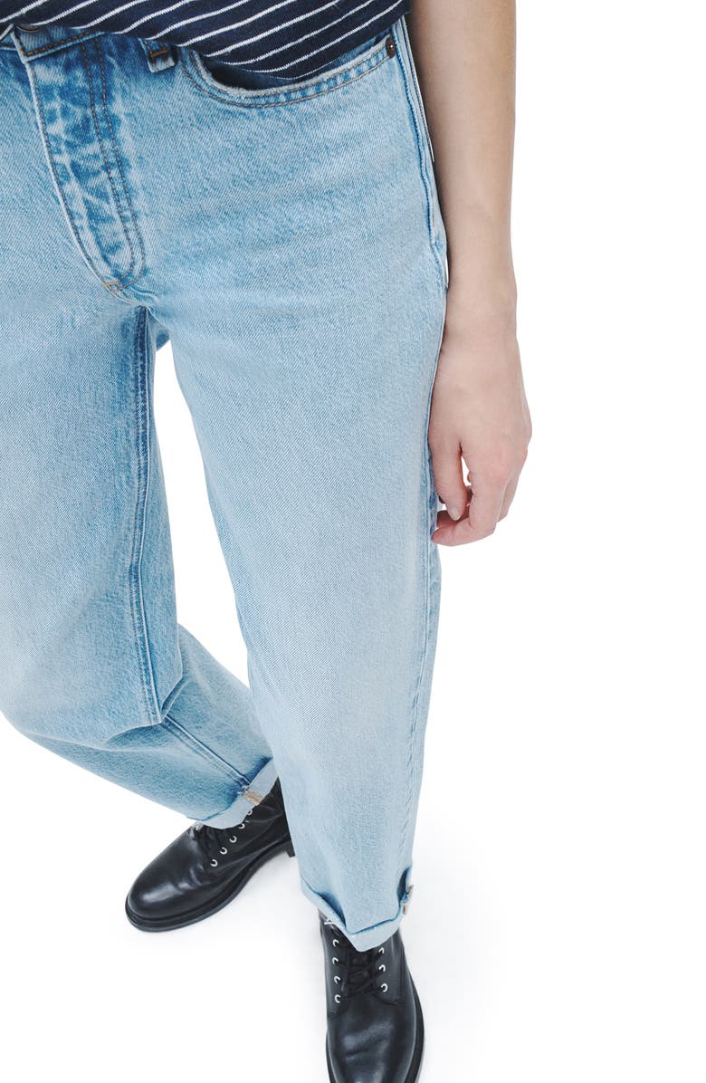 rag & bone Dre Raw Hem Low Rise Baggy Jeans, Alternate, color, Amal
