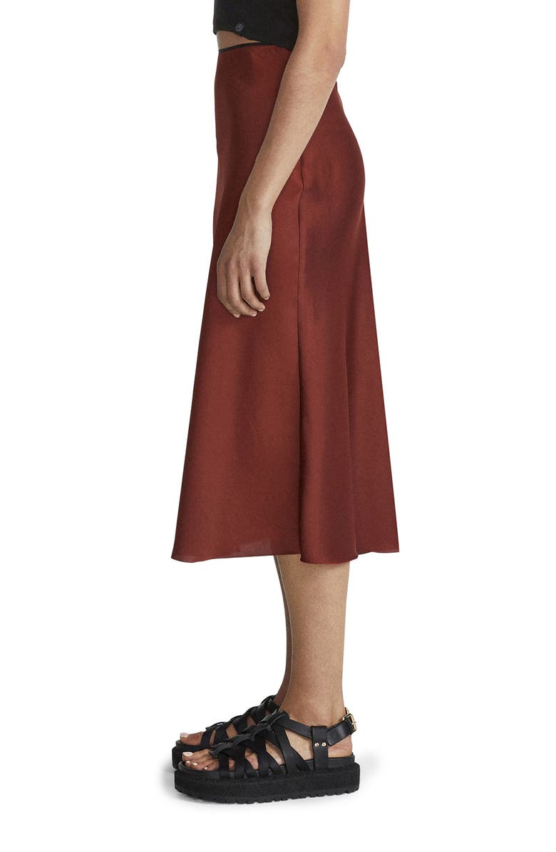 rag & bone Jaci Satin Skirt, Alternate, color,