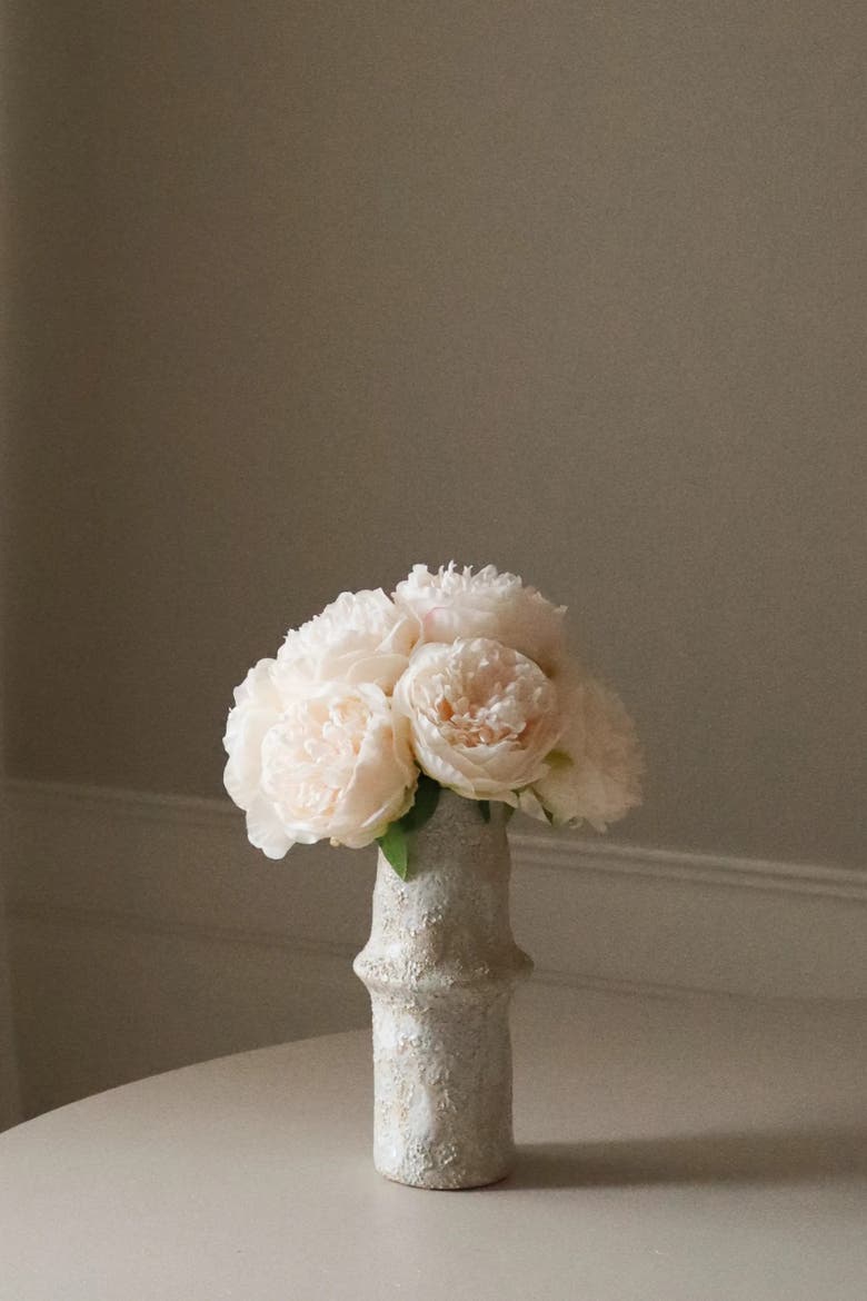 Mini Peony Bouquet, Alternate, color, Cream
