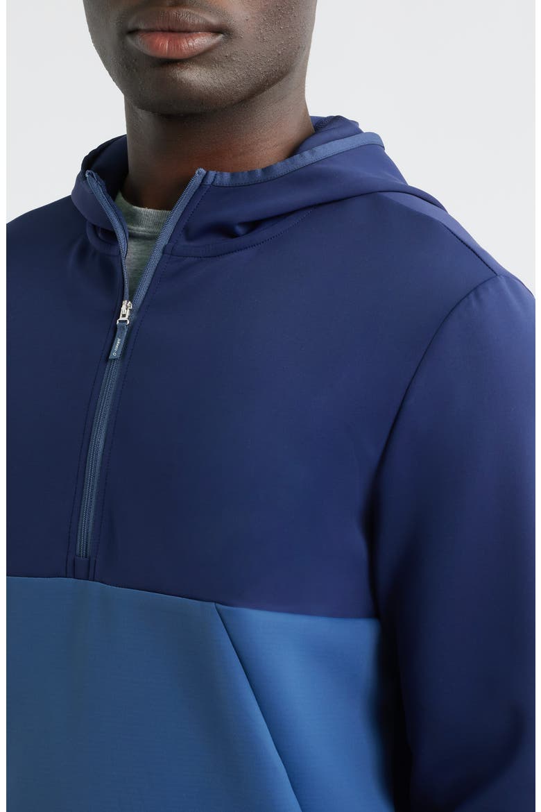 Iversons Half Zip Hoodie, Alternate, color, NAVY