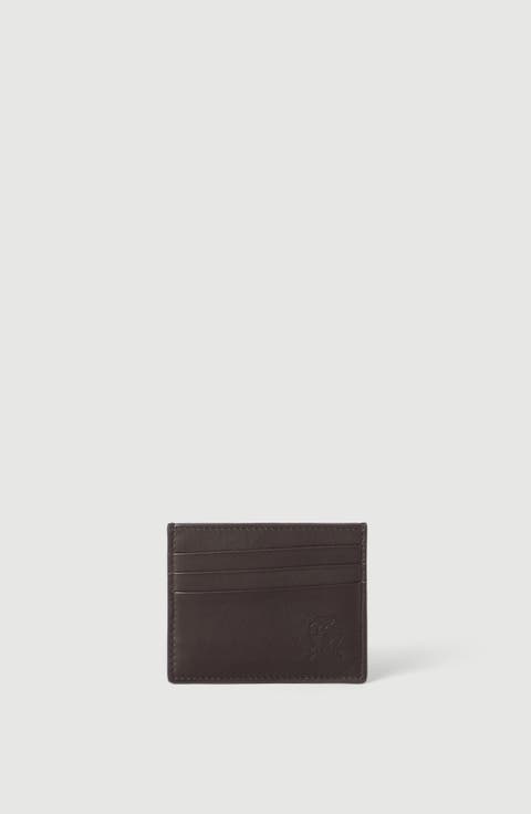 Smooth calfskin card holder