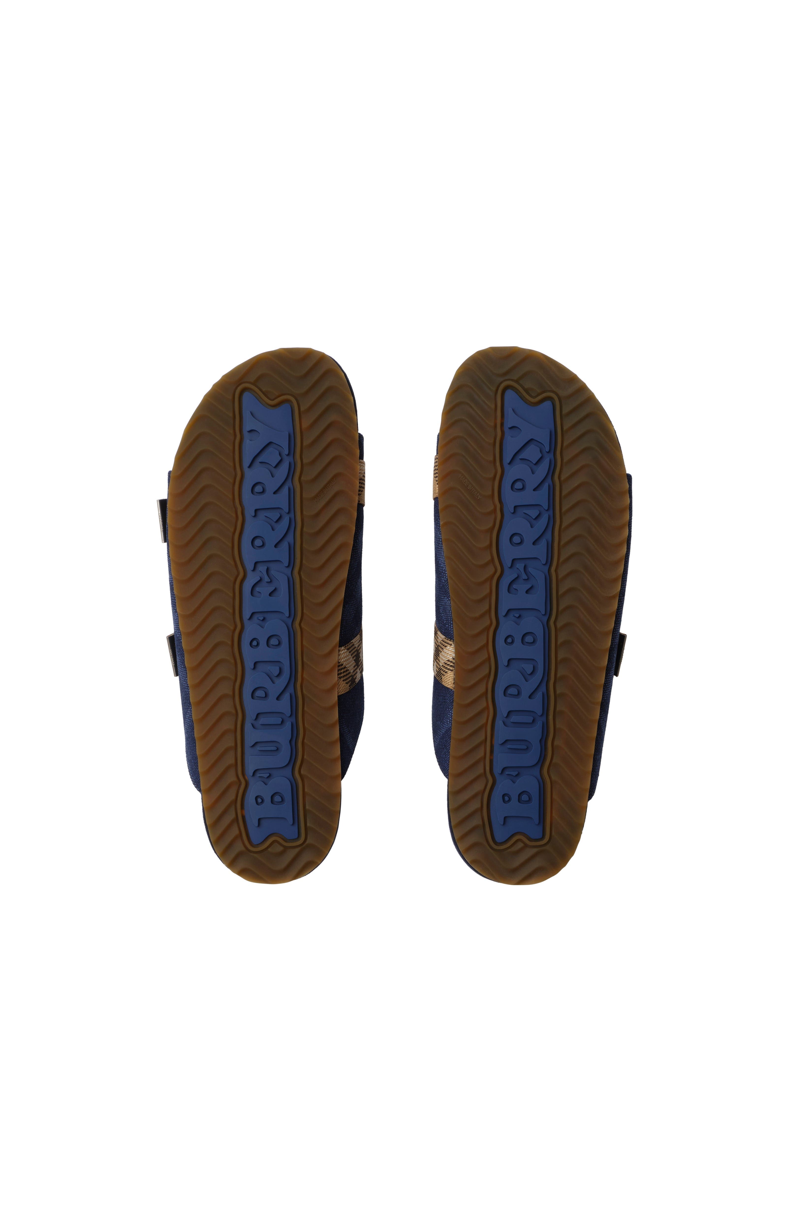 Check Suede Urchin Sandals, Alternate, color, Navy