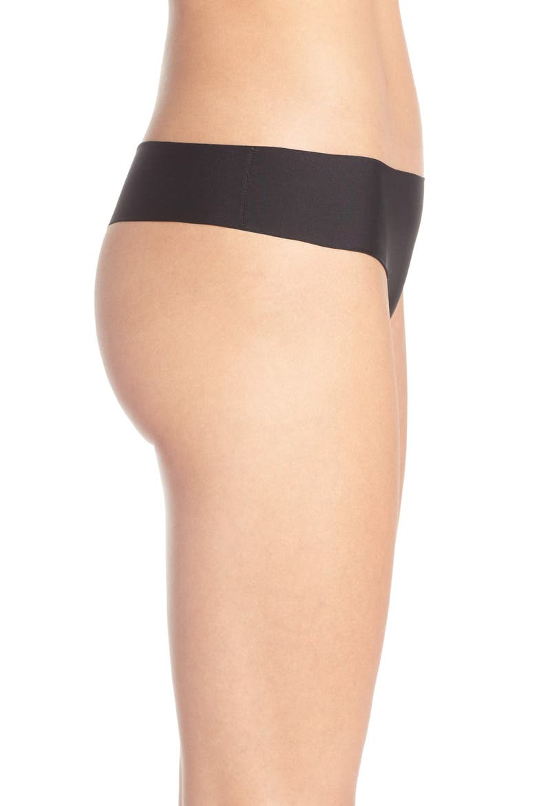 'No Show' Thong, Alternate, color, BLACK