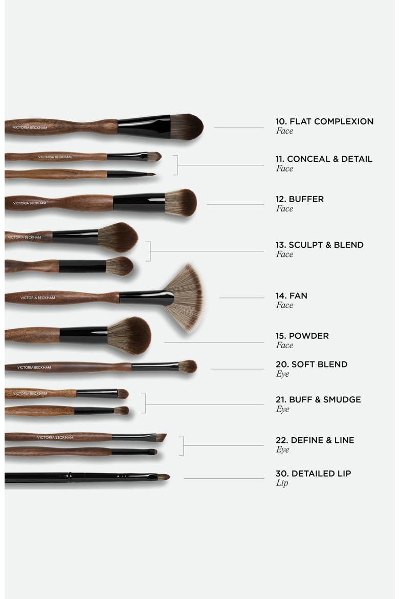 10 Flat Complexion Brush, Alternate, color, NO COLOR