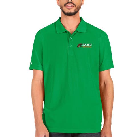 Men's Antigua Green Florida A&M Rattlers Legacy Pique Polo