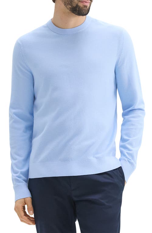Theory Textured Crewneck Sweater In Clear Sky