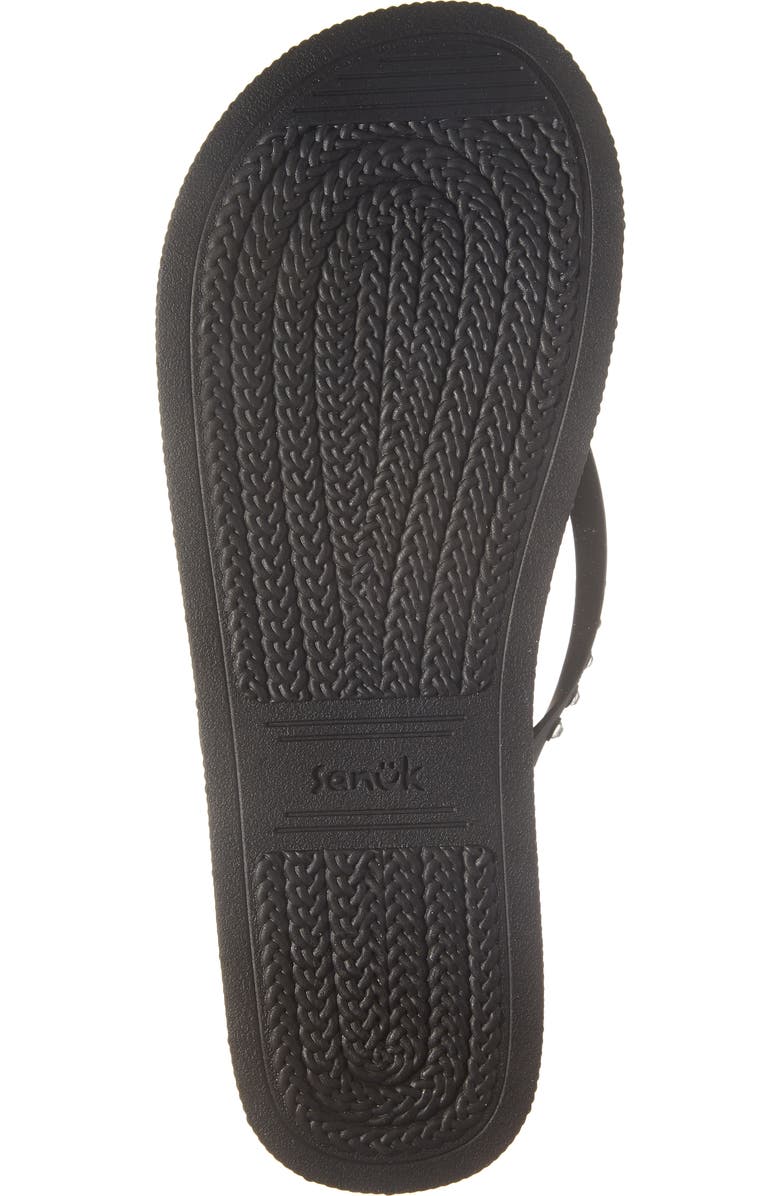 Sanuk Funshine Rhinestone Flip Flop, Alternate, color,