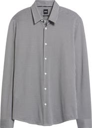 BOSS Roan Stretch Corduroy Button-Up Shirt