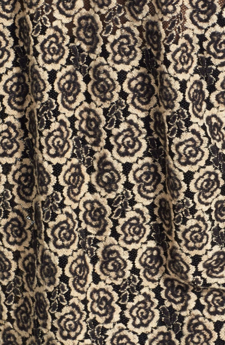 Bobeau Sheer Lace Sweatshirt, Alternate, color,