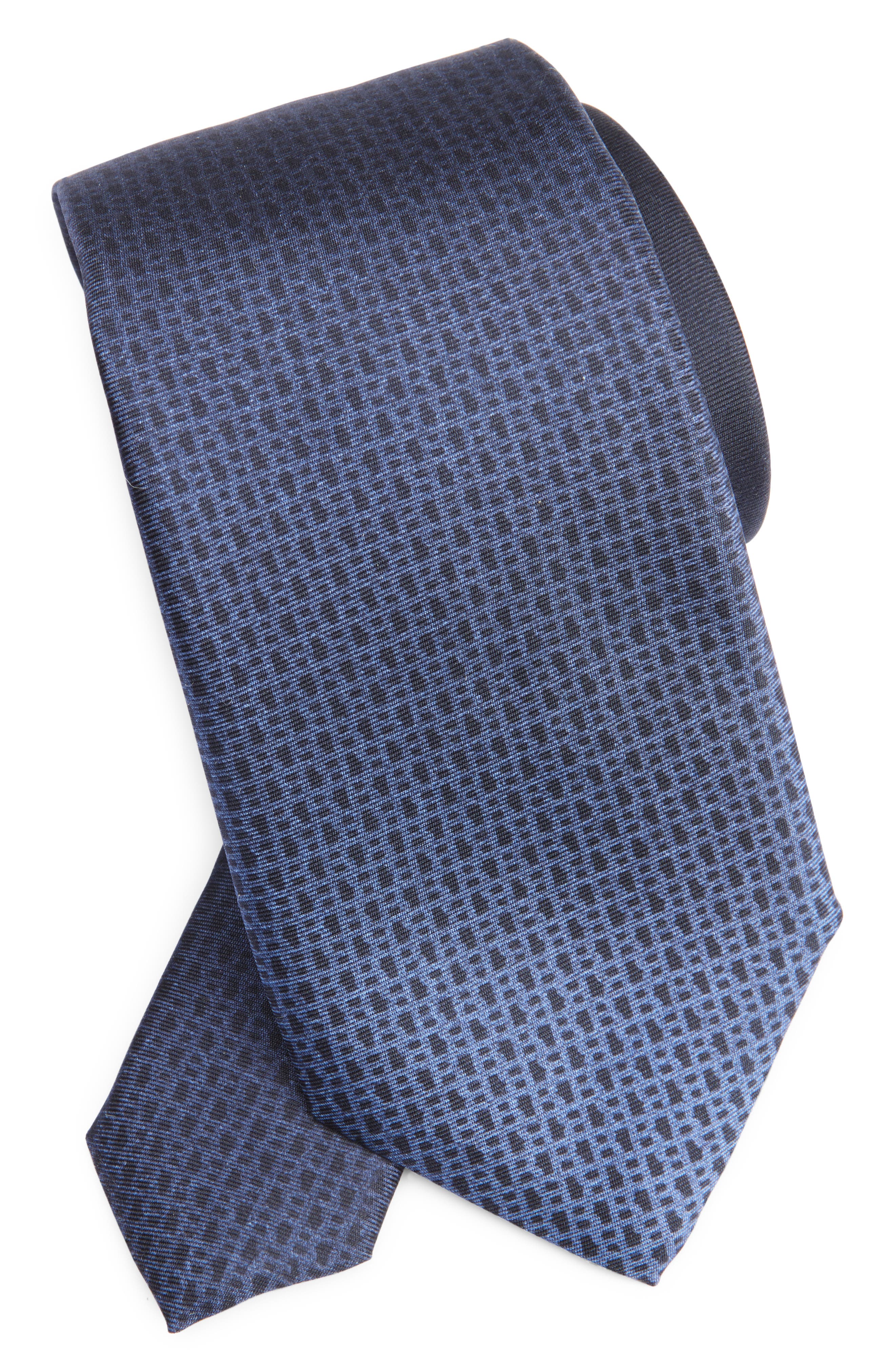 BOSS Micro Geometric Silk Tie