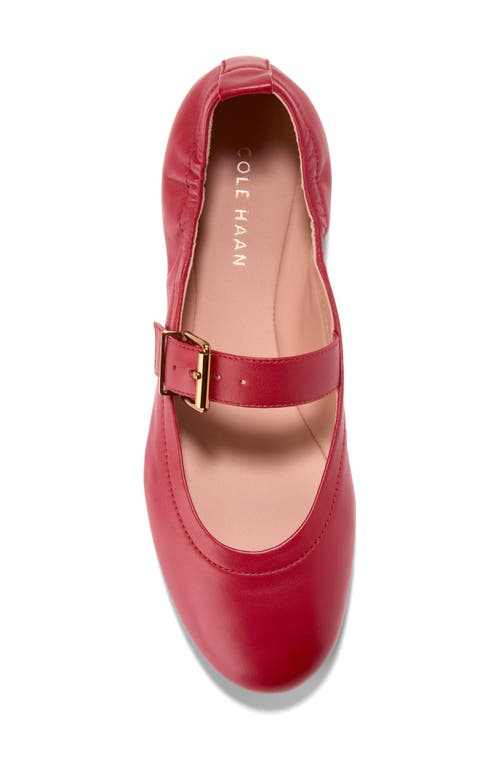 Cole Haan Graclyn Mary Jane Ballet Flat In Rio Red Leather