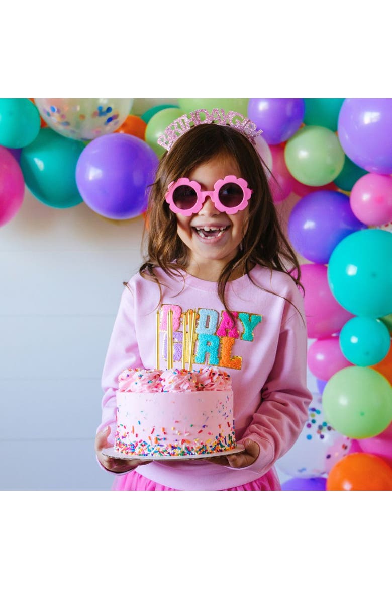 Pink Birthday Girl Headband, Alternate, color, Pink