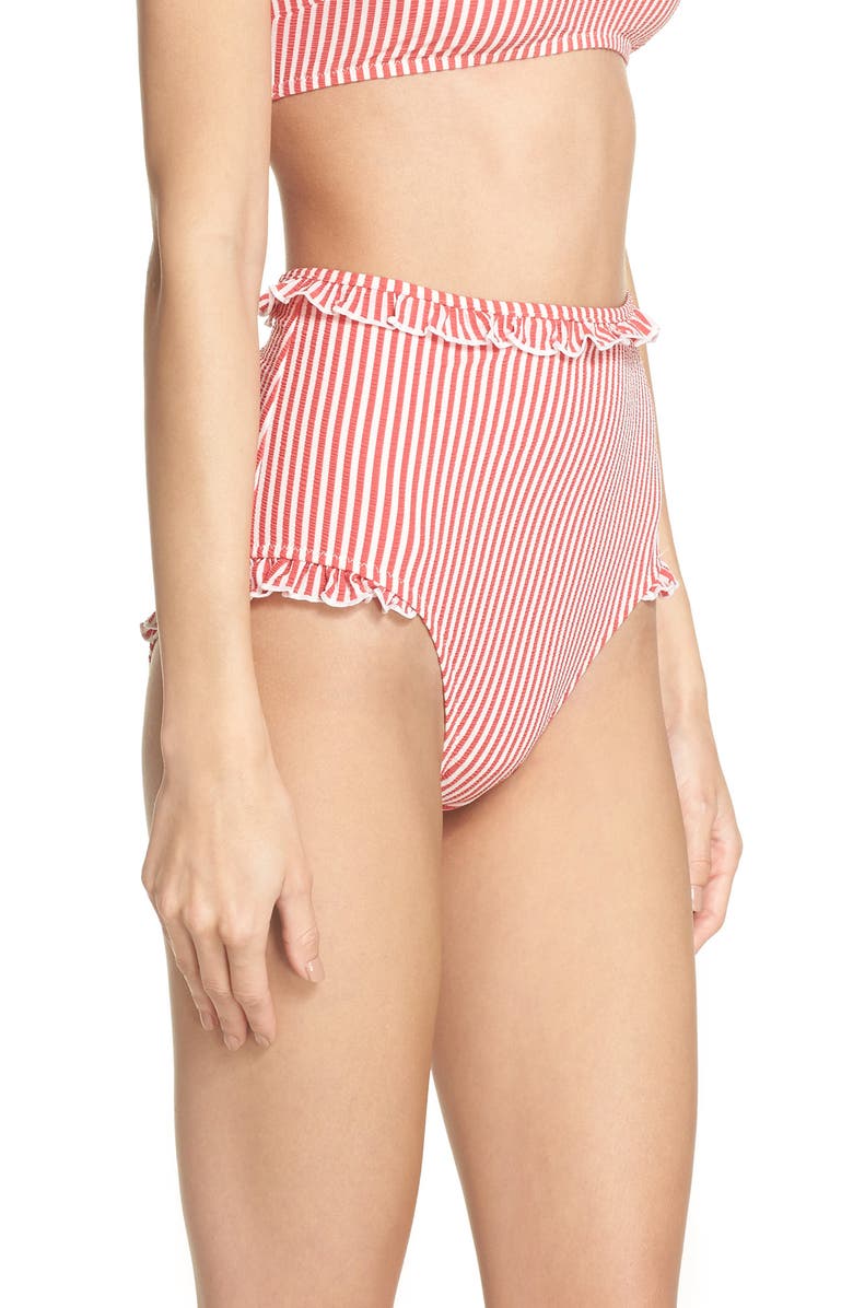 Solid & Striped The Leslie High Waist Bikini Bottoms, Alternate, color, 