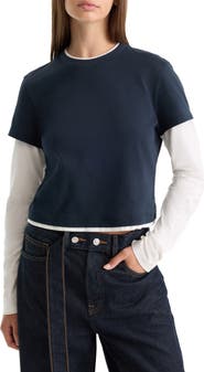 Good American The Combo Layered T-Shirt