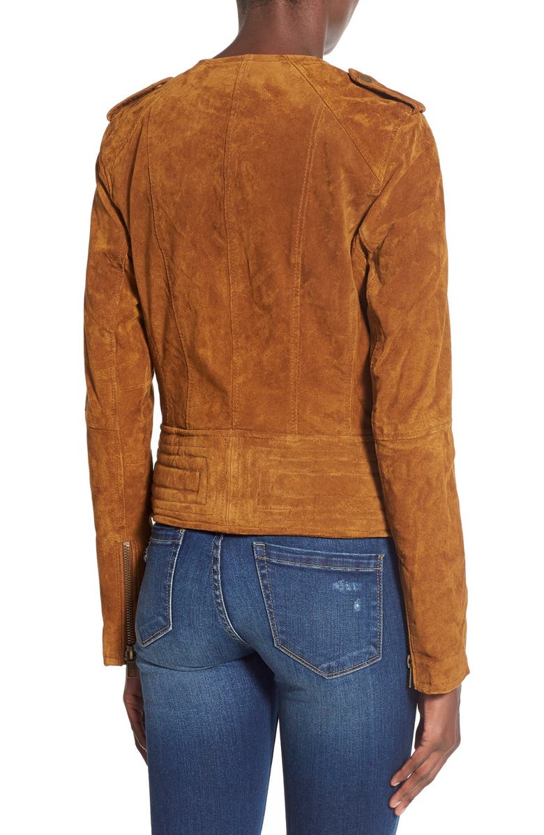 BLANKNYC Suede Leather Jacket, Alternate, color, 