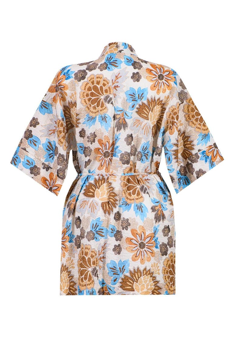 Jasper Short Caftan, Alternate, color, Brown