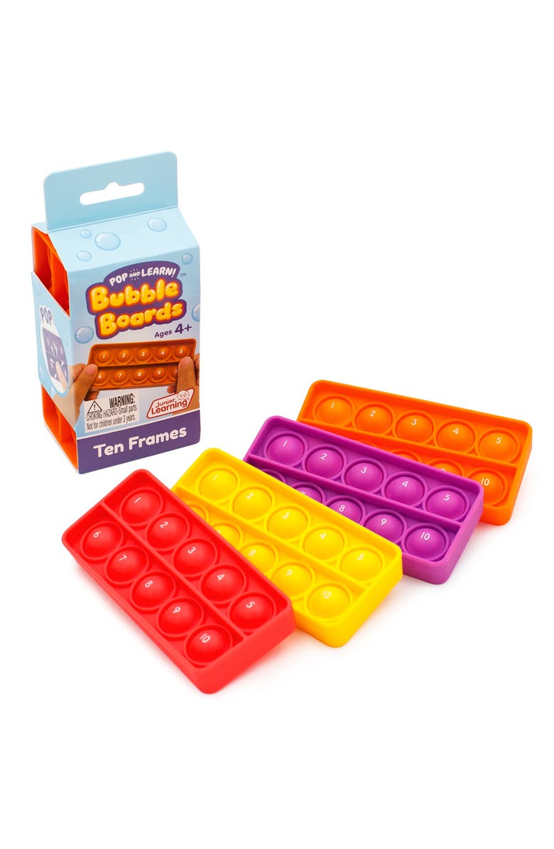 Pop & Learn Bubble Board Ten Frames Bubble Boards, Main, color, Multicolored