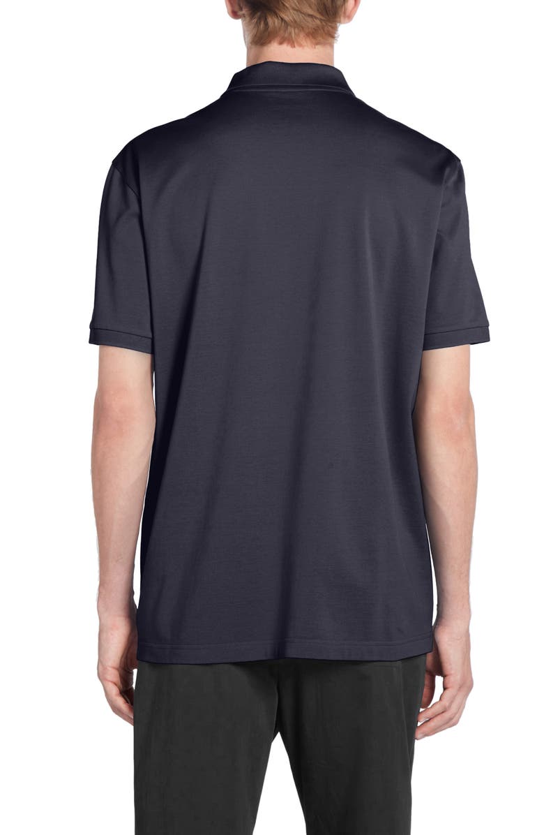 Moncler Logo Zip Polo, Alternate, color,