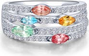 Lafonn Fancy Lab Grown Sapphire Stack Ring