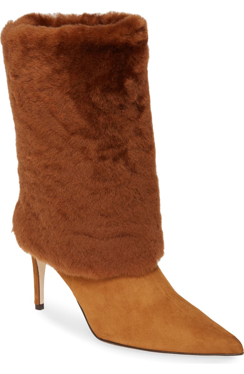 Alexandre Birman Genuine Shearling Boot, Alternate, color,