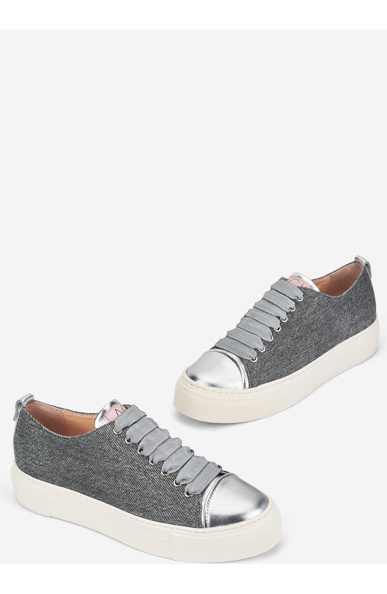 AGL Giuliana denim effect sneaker, Alternate, color, Grey