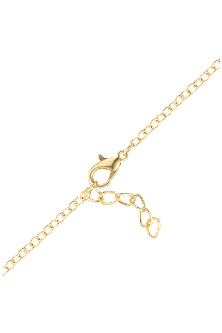 Hello Kitty® Cubic Zirconia & Enamel Charm Bracelet & Stud Earrings Set, Alternate, color, BLUE AND GOLD