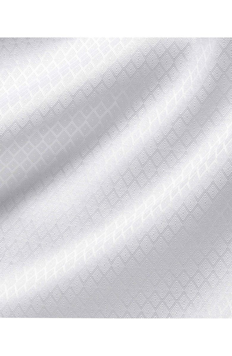 David Donahue Trim Fit Solid Cotton Dobby Formal Shirt, Alternate, color, 