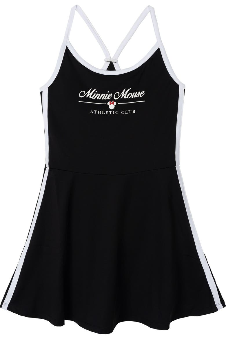 Minnie Mouse Sleeveless Skater Dress, Alternate, color, Black White Minnie