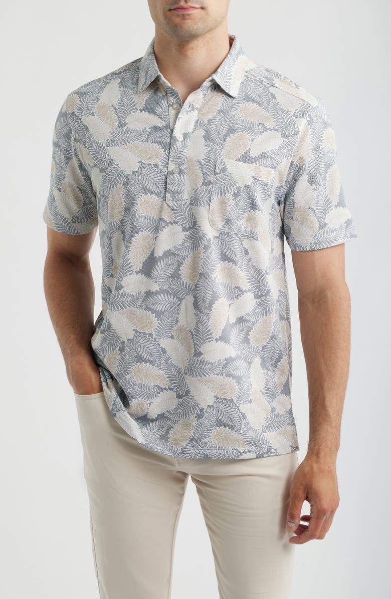 Tommy Bahama San Lucio Frond Fall IslandZone<sup>®</sup> Pocket Polo, Main, color, Glass Bottle