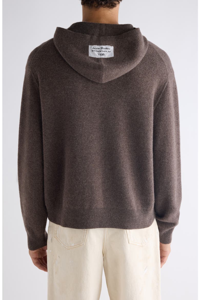 Klama Hooded Cashmere Blend Sweater, Alternate, color, WALNUT BROWN