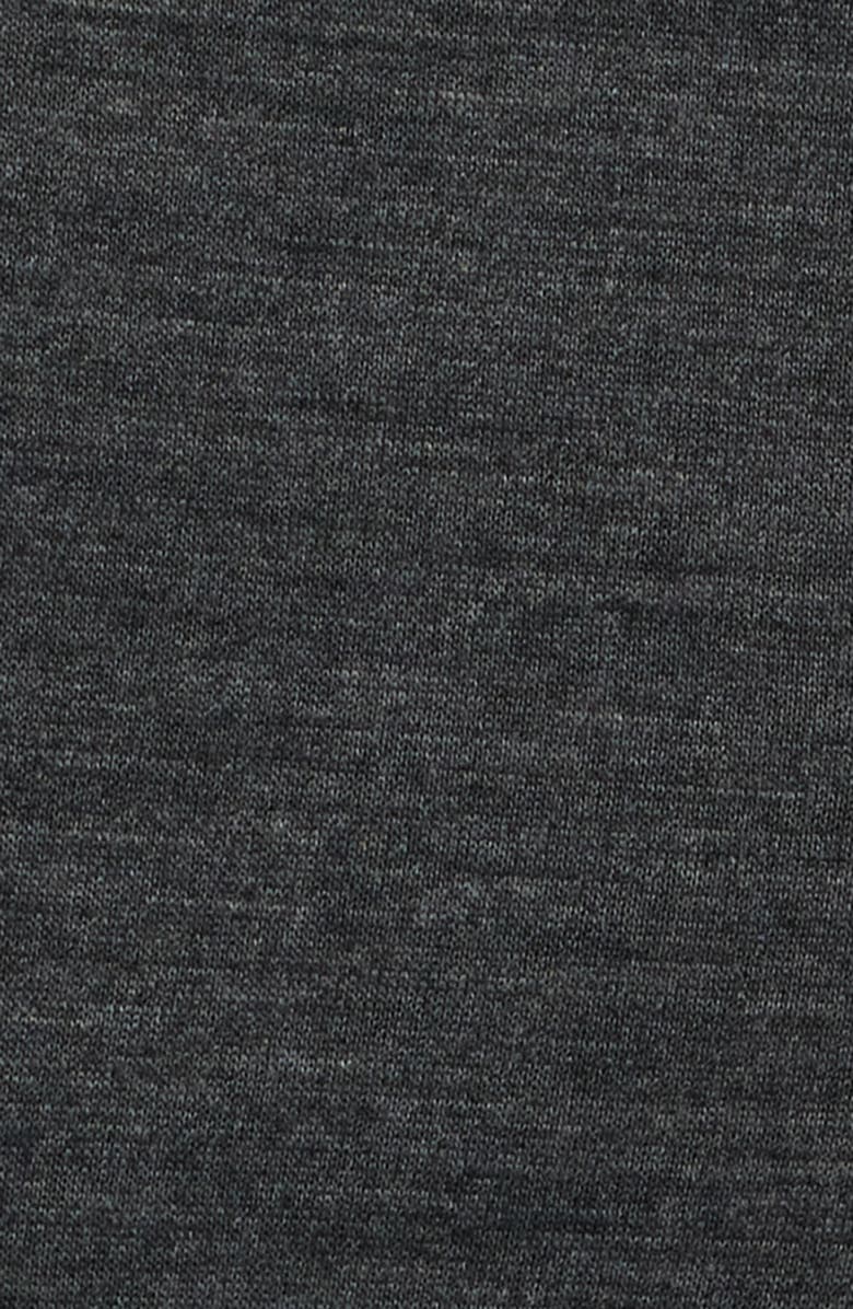 Zanella Parker Flat Front Wool Dress Pants, Alternate, color, Charcoal