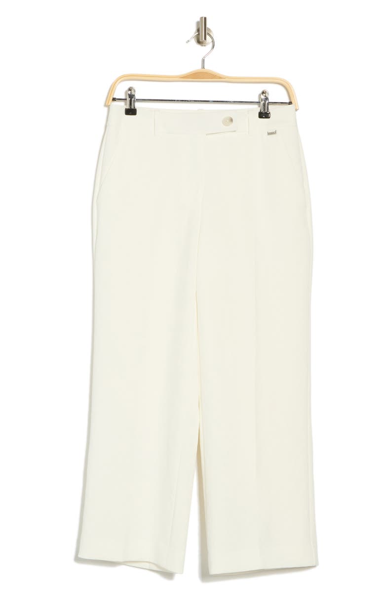 DKNY Hard Crop Pants, Alternate, color, Ivory