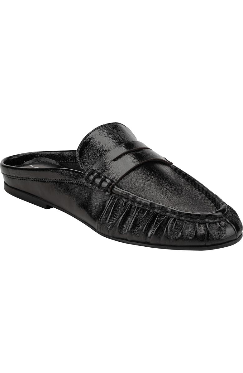 Marc Fisher LTD Jaynie Almond Toe Loafer Mule, Main, color, Black