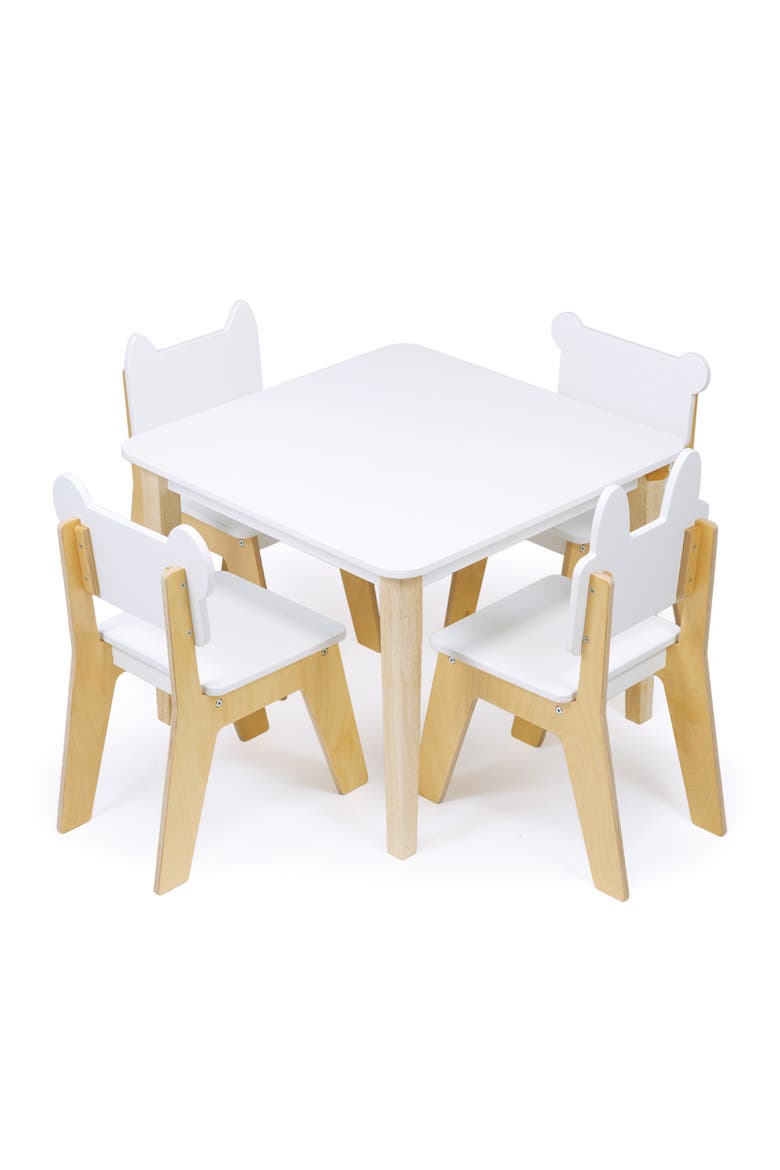 Kid's Table and Chair Set, Main, color, White