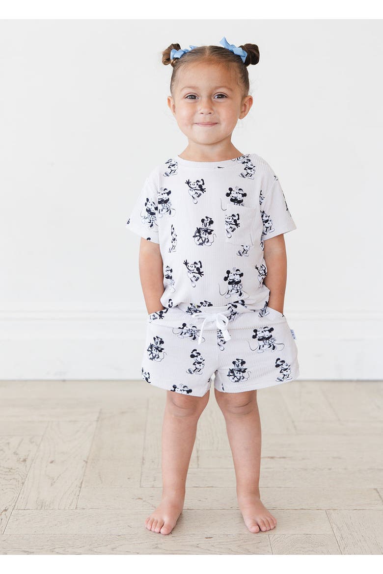 Steamboat Willie T-Shirt & Shorts Set, Alternate, color, Beige