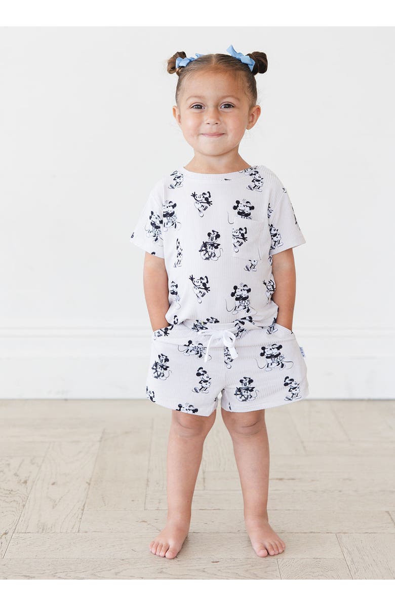 Charlie Lou Baby<sup>®</sup> Steamboat Willie T-Shirt & Shorts Set, Alternate, color, Beige